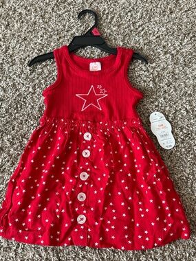 Wonder Nation white Star Print Toddler Dress
